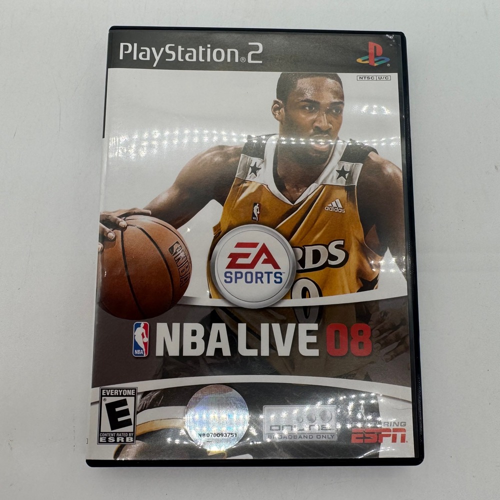 NBA Live 08 Sony PlayStation 2 PS2 Basketball Game Complete With Manual